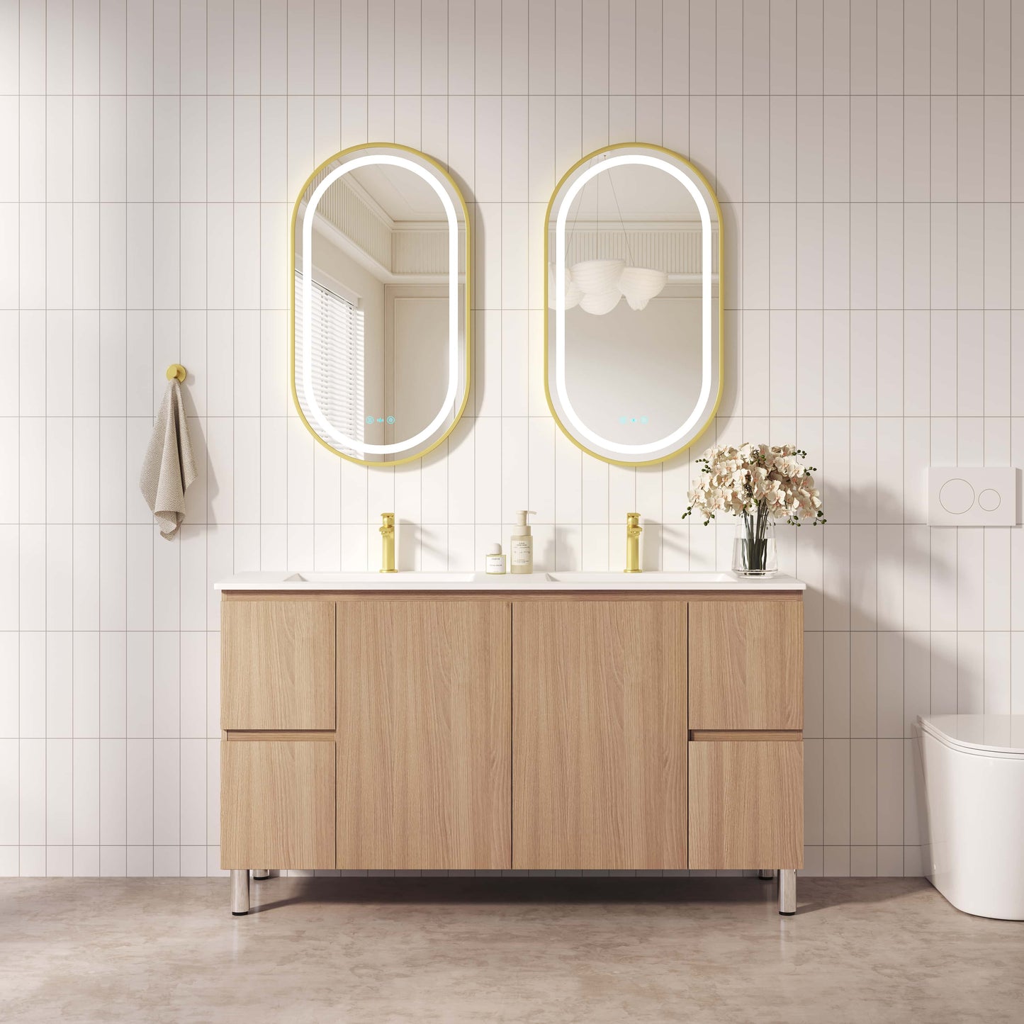 Rita Freestanding Cabinet - Elegant Oak