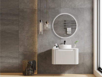 Rome Wall-Hung 600mm Vanity - Matte White