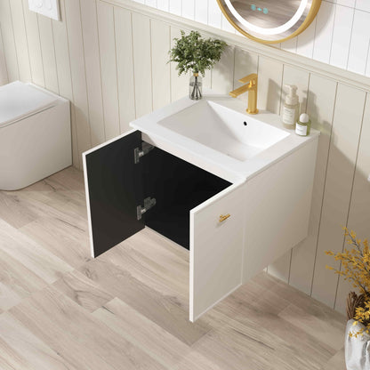 Seattle Wall-Hung Vanity - Matte White