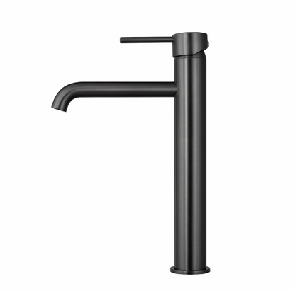 Lucid Pin Round Tall Basin Mixer - Gunmetal