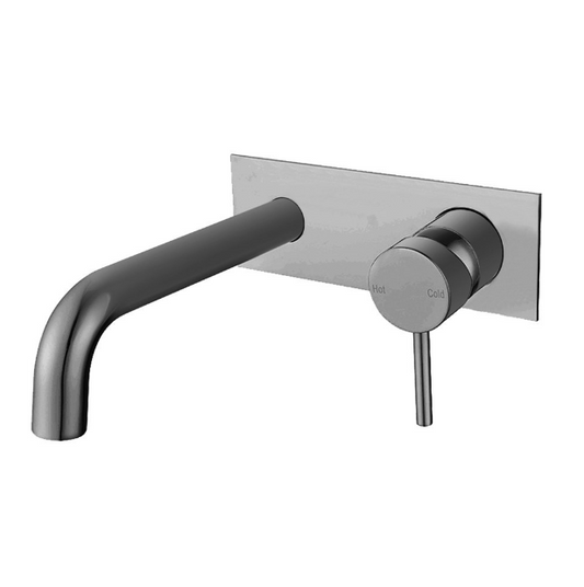 Lucid Pin Lever Spout Mixer - Brushed Nickel