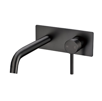 Lucid Pin Lever Spout Mixer - Gunmetal