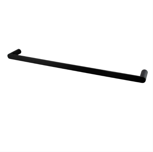 Rushy Single Towel Rail 600mm - Matte Black