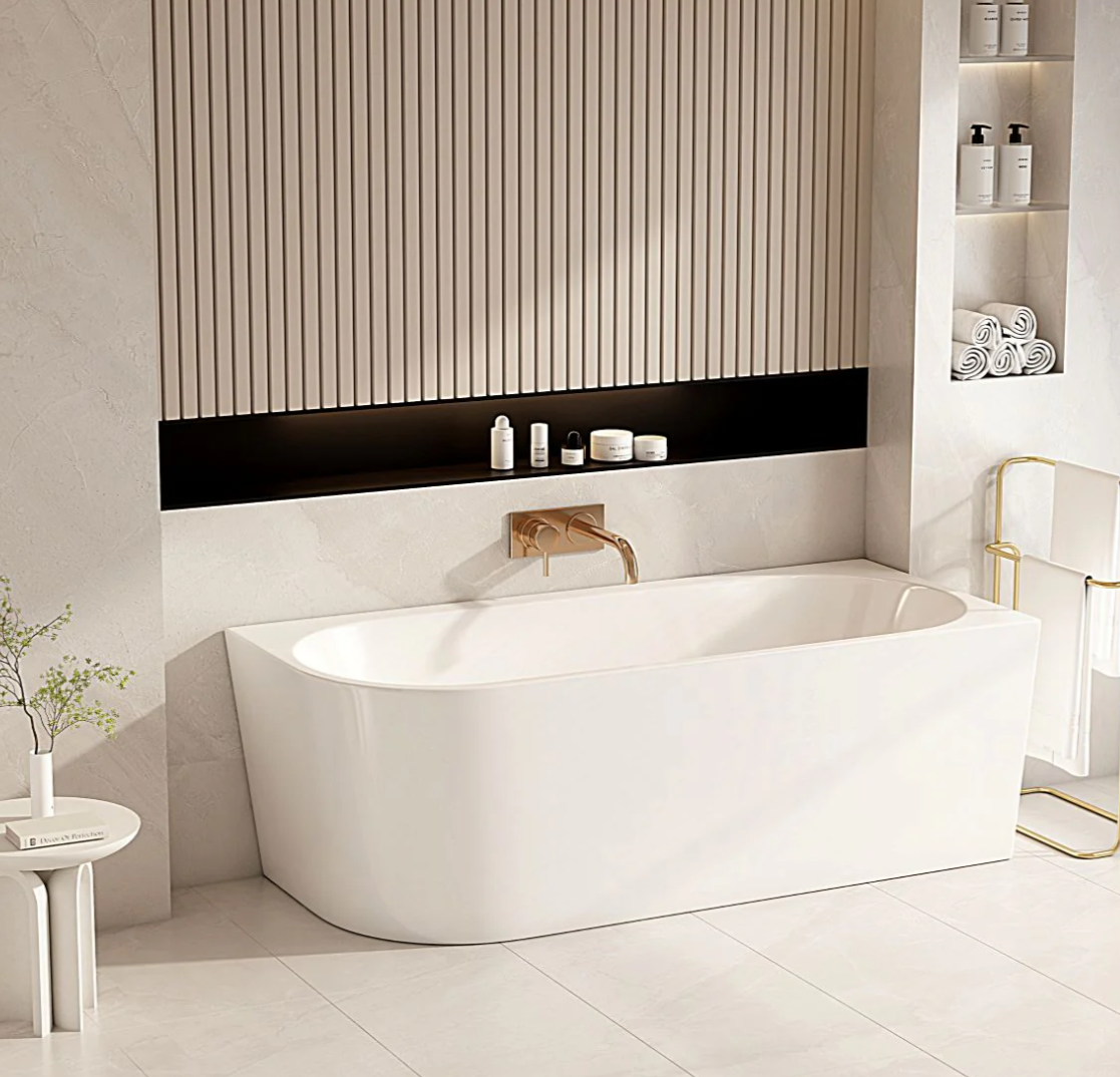 Nova Corner Bath Bathtub - White