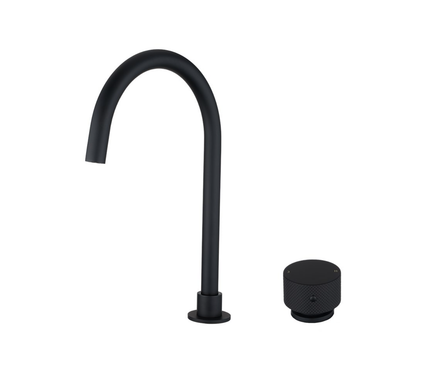 Moon Series Swivel Basin Mixer - Matte Black