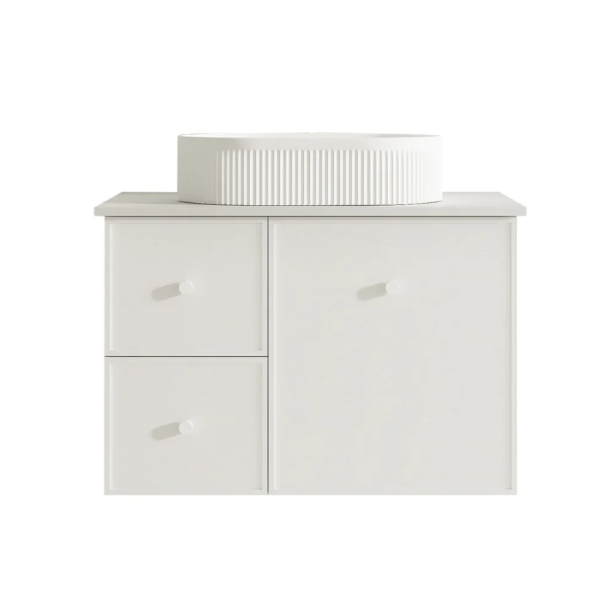 Seattle 750mm Wall-Hung Vanity - Matte White