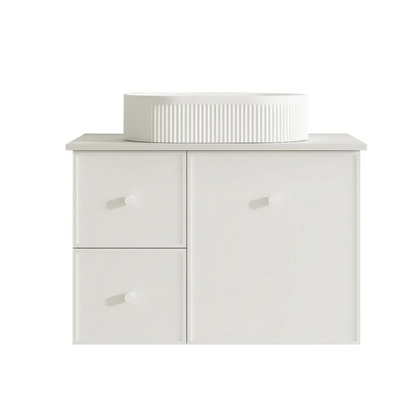 Seattle 750mm Wall-Hung Vanity - Matte White
