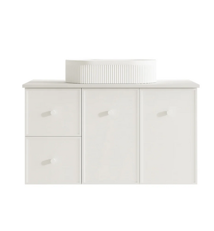Seattle 900mm Wall-Hung Vanity - Matte White