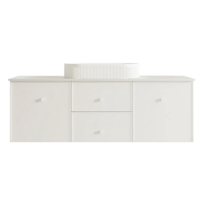 Seattle 1500mm Wall-Hung Vanity - Matte White