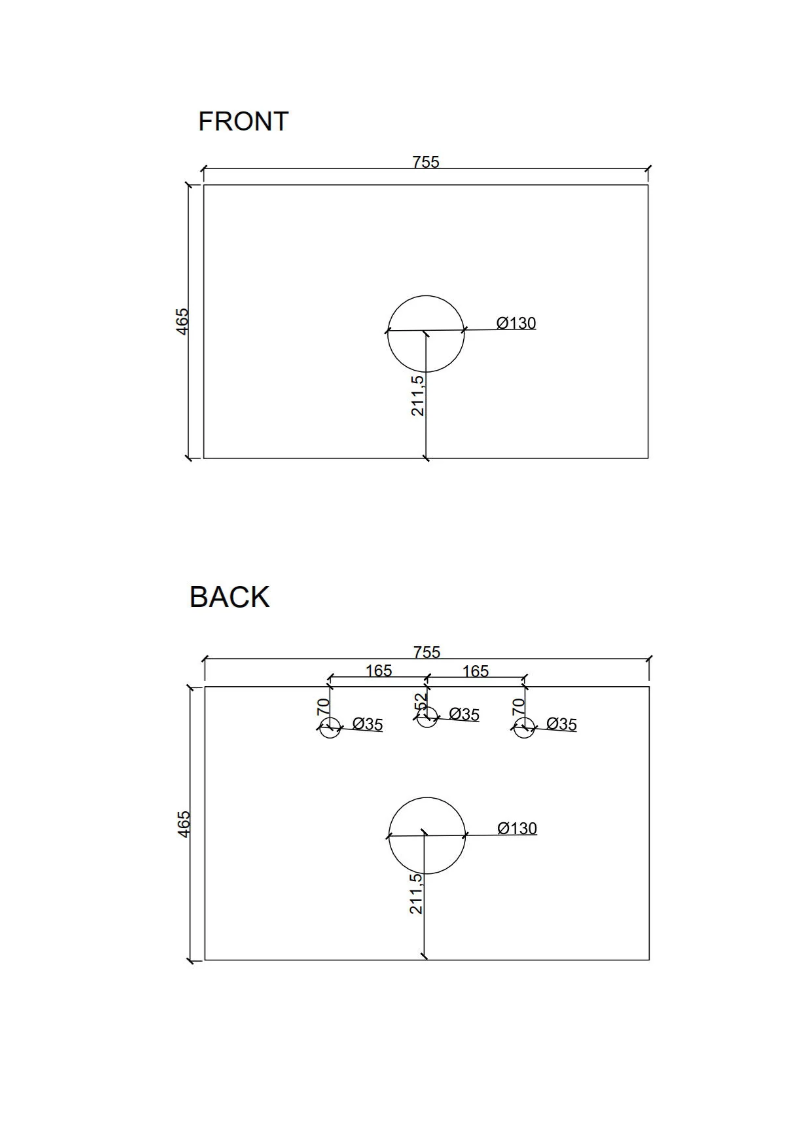 Bella 750mm Freestanding Cabinet - Notaio Walnut