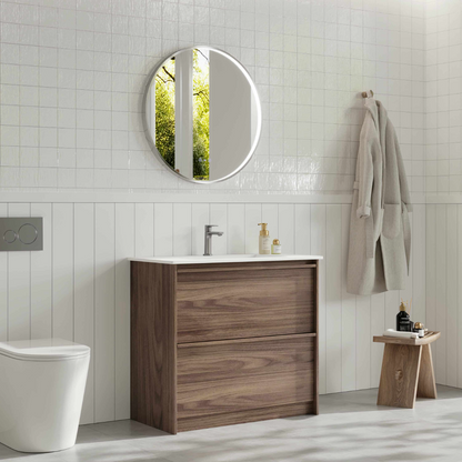 Bella 900mm Freestanding Cabinet - Notaio Walnut