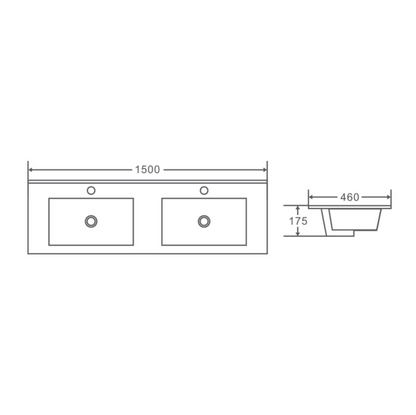 Bella 1500mm Freestanding Cabinet - Notaio Walnut