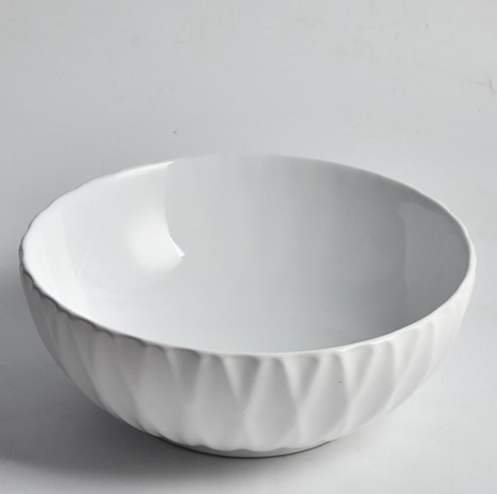 Rubby Round Above Counter Basin - Matte White