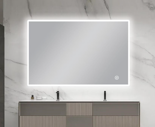 Carysil Sharpe Edged 3 Color Lighting Backlit LED Mirror 1200x800mm