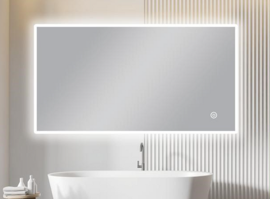 Carysil Sharpe Edged 3 Color Lighting Backlit LED Mirror 1500x800mm