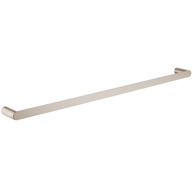 Rushy Single Towel Rail 800mm - Brushed Nickel