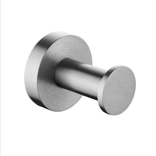 Lucid Pin Robe Hook - Brushed Nickel