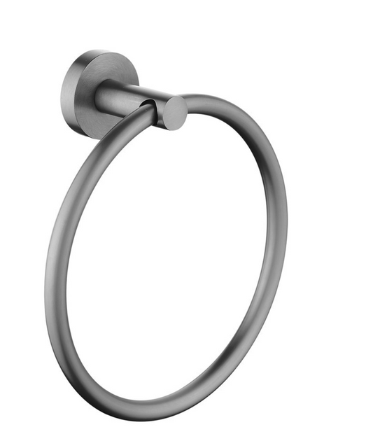 Lucid Pin Towel Ring - Gunmetal