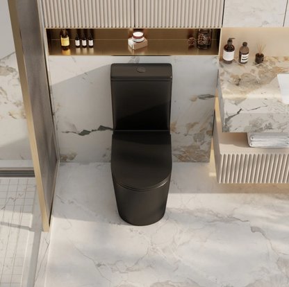 Berlin Back-To-Wall Toilet Suite - Matte Black