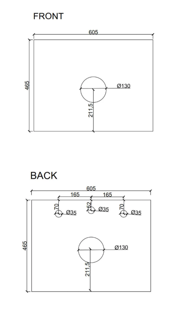 Seattle 600mm Wall-Hung Vanity - Matte White