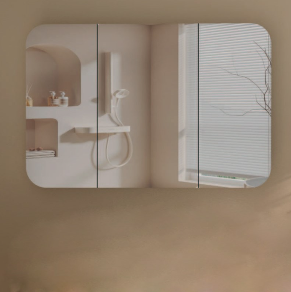 Carysil Grand Shaving Cabinet 1200x800mm - Walnut