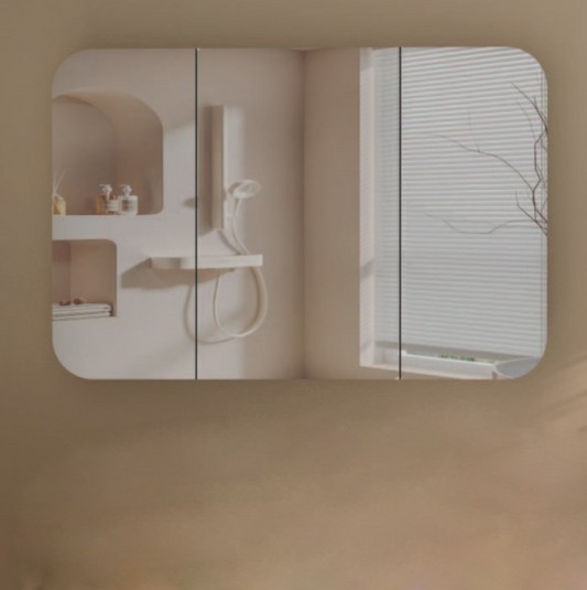 Carysil Grand Shaving Cabinet 1200x800mm - Walnut