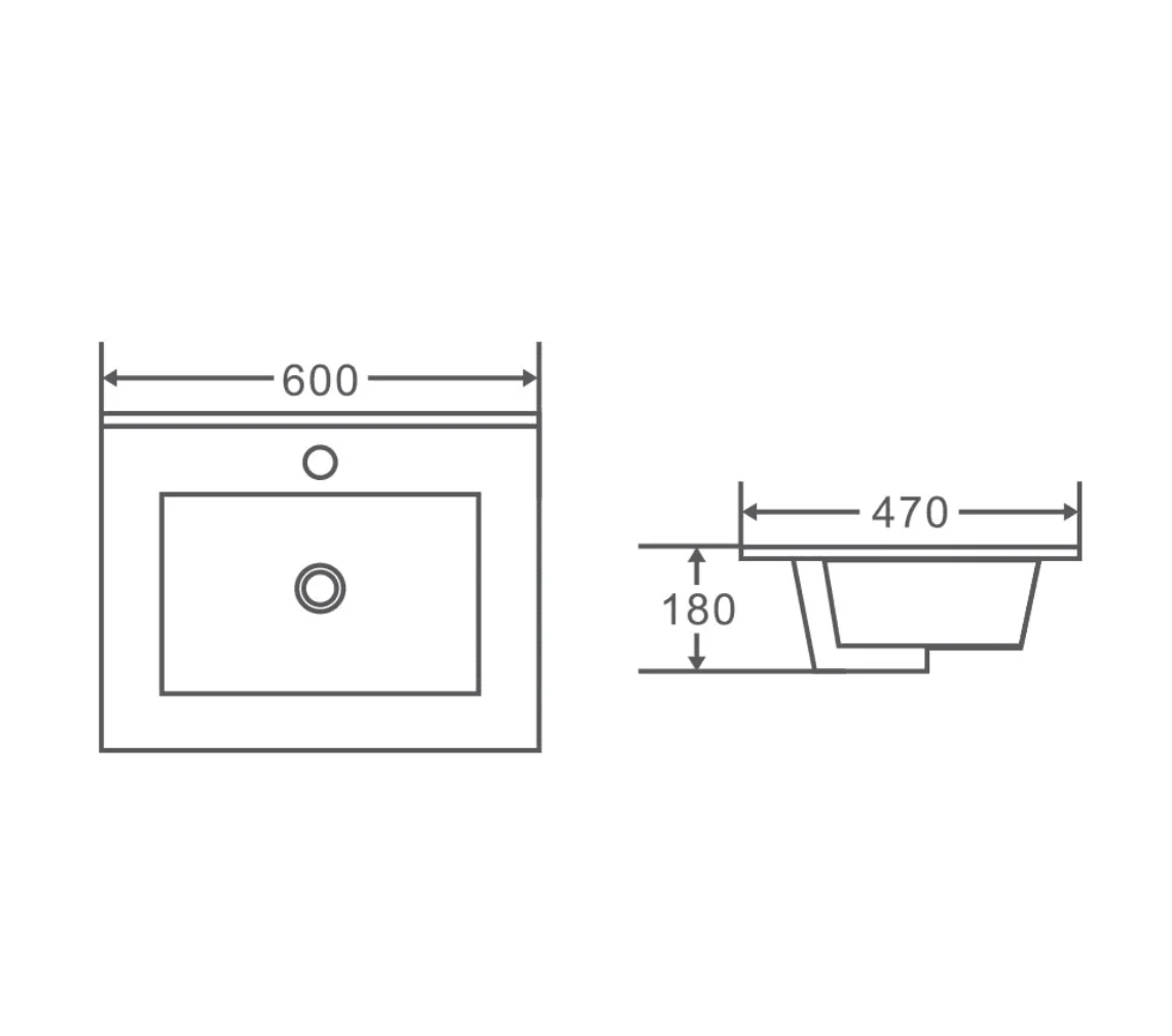 Seattle Wall-Hung Vanity - Matte White