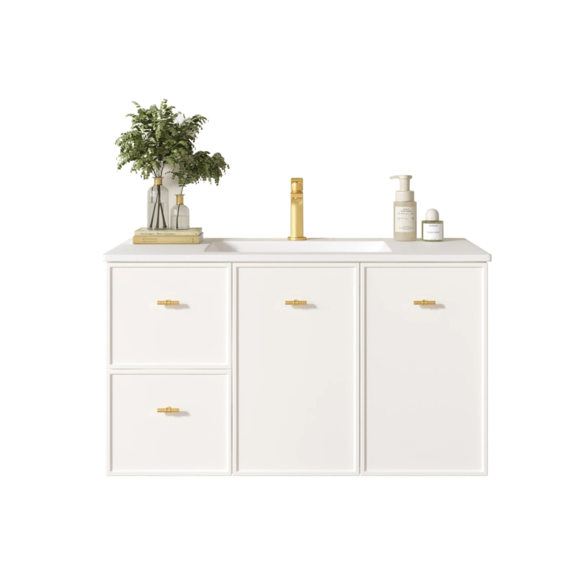 Seattle Wall-Hung Vanity - Matte White