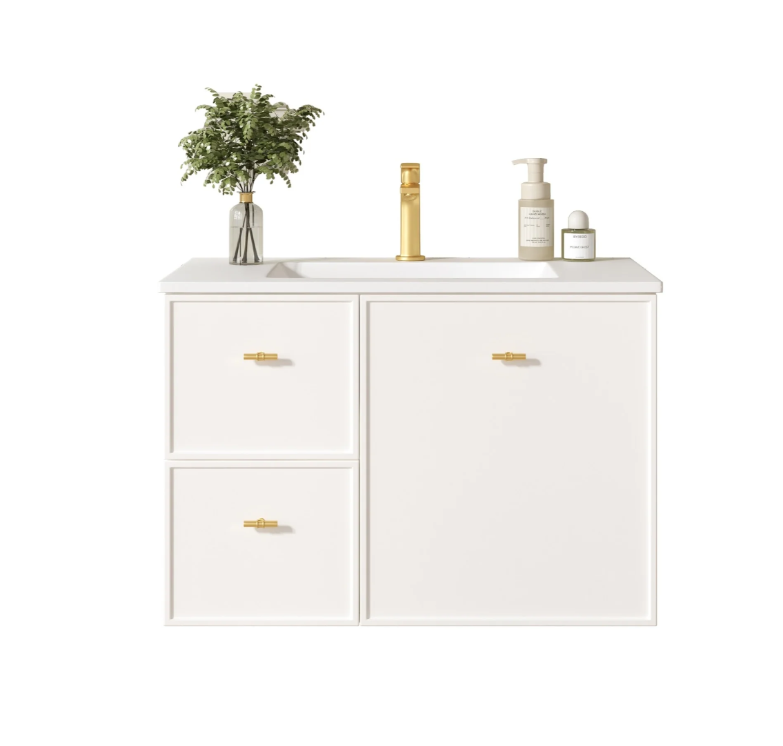 Seattle Wall-Hung Vanity - Matte White