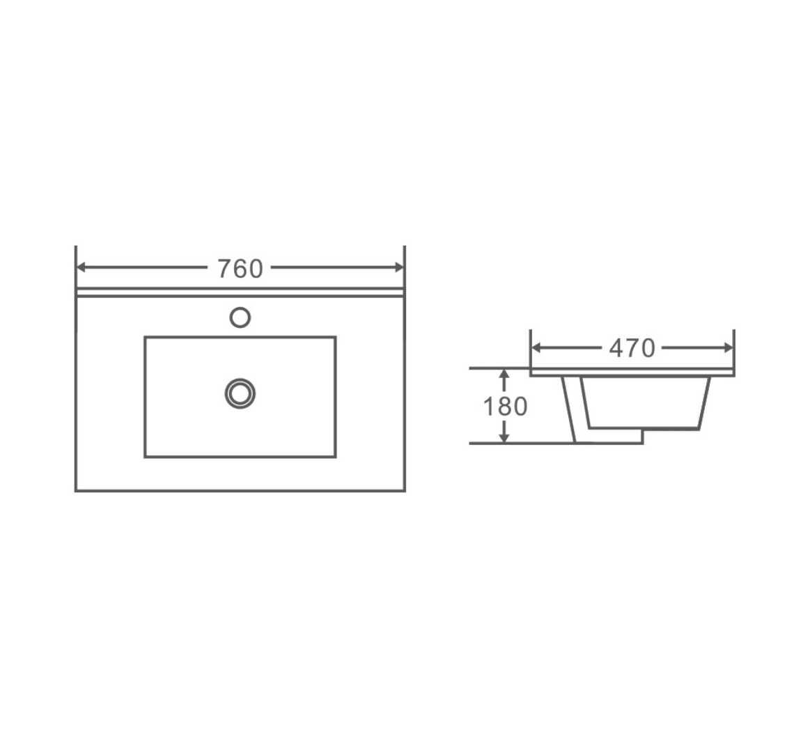 Seattle Wall-Hung Vanity - Matte White