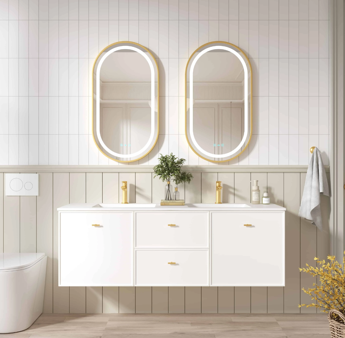 Seattle Wall-Hung Vanity - Matte White