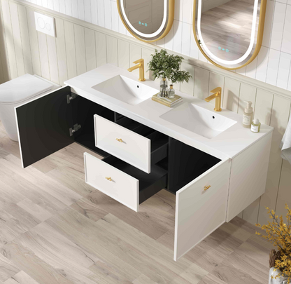 Seattle Wall-Hung Vanity - Matte White