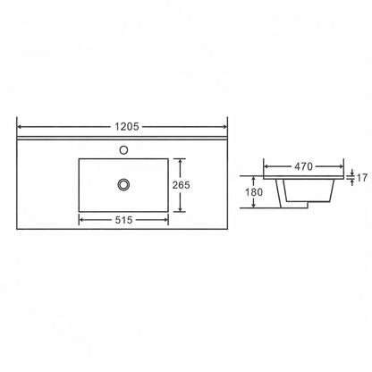 Hera Wall-Hung Vanity – Oak