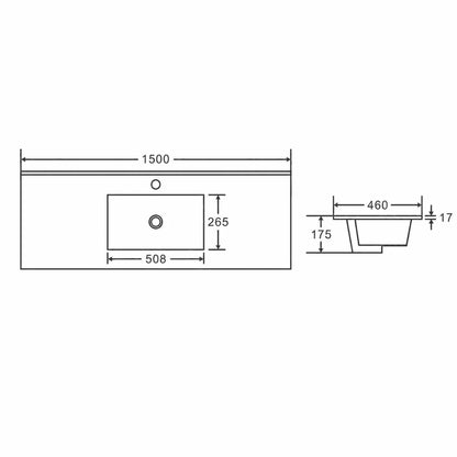 Hera Wall-Hung Vanity – Oak