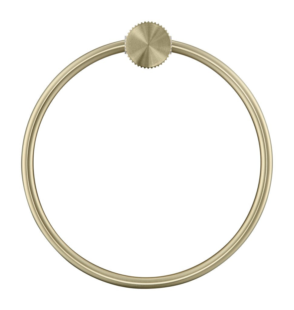 Mica Fluted Towel Ring - French Gold