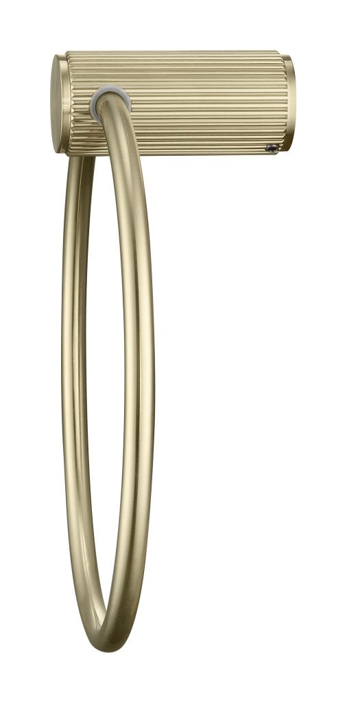 Mica Fluted Towel Ring - French Gold