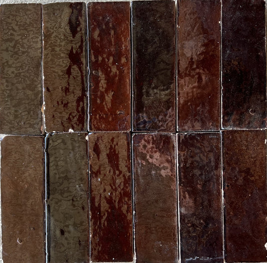 Zellige Bejmat Marron Tile 50x150