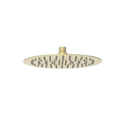 Dove Round Stainless Steel Shower Head 250mm - Brushed Gold