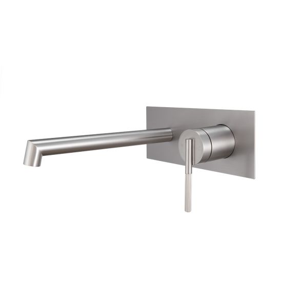 Caddence Wall Mixer with Spout - Brushed Nickel