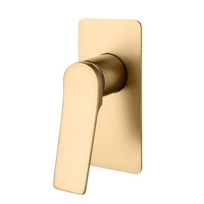 Rushy Square Built-in Shower Mixer - Brushed Yellow Gold