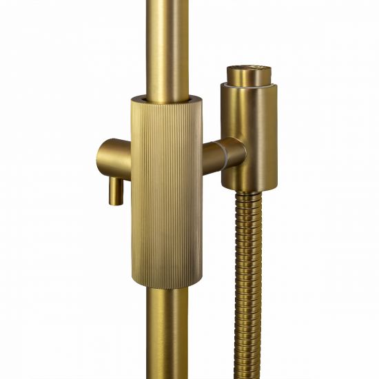 Caddence Shower Rail - Brushed Yellow Gold
