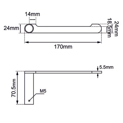 Rushy Toilet Roll Holder - Brushed Gold