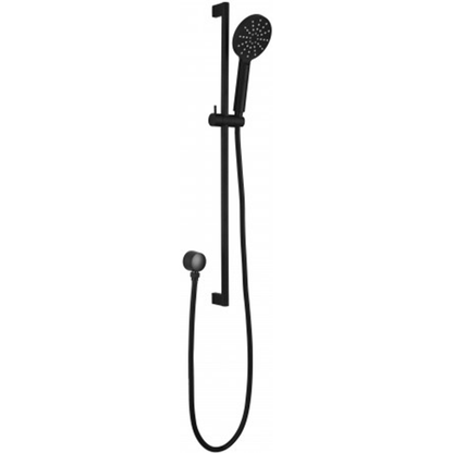 Cora Round Sliding Shower Set - Matte Black