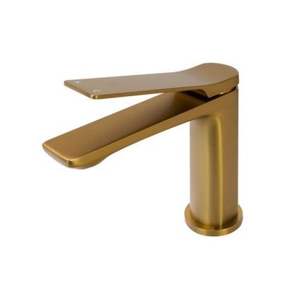 Rushy Basin Mixer - Brushed Yellow Gold