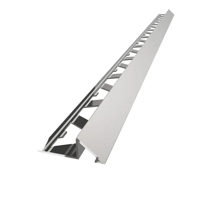 Triangular Trim Amark Triangular Aluminium Tile Trim - Bright Silver – BCP Interiors