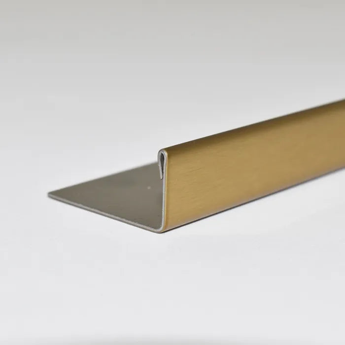 Amark L-Profile Stainless Steel Angle - Brushed Gold