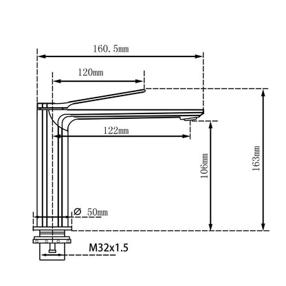 Rushy Basin Mixer - Brushed Nickel