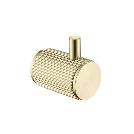 Mica Fluted Single Robe Hook - French Gold