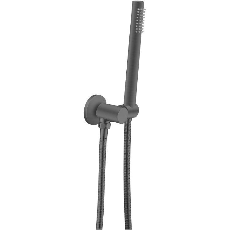 AQ Round Hand Held Shower Set - Gunmetal