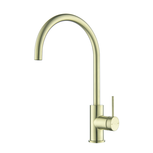 Mica Gooseneck Sink Mixer - French Gold